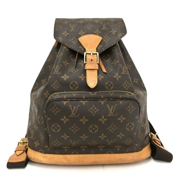 Louis Vuitton Handbags - Auth Louis Vuitton Monogram Montsouris GM Backpack